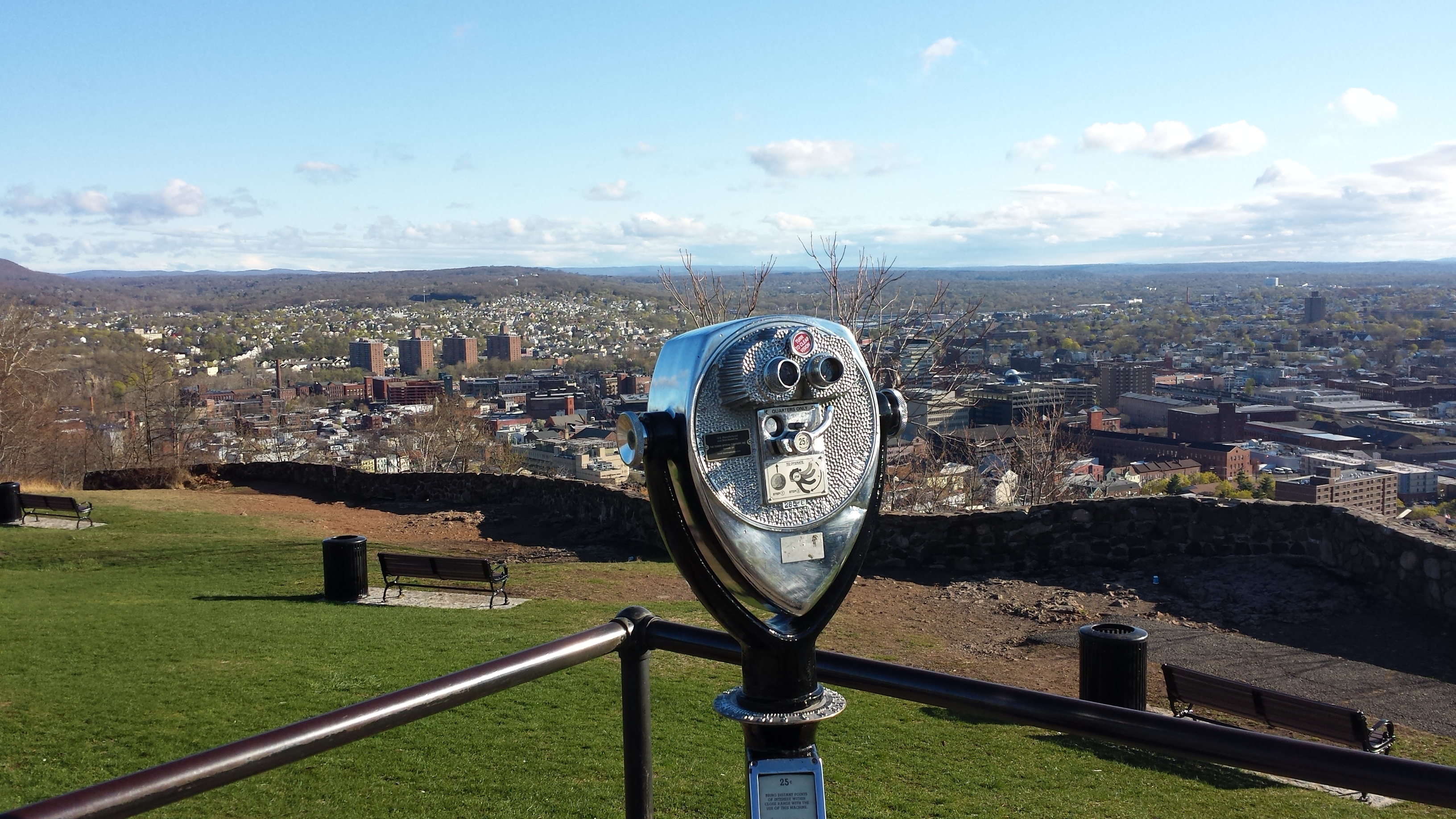 Overlook downtown Paterson from Garret Mountain Reservation