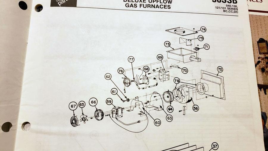 carrier furnace draft inducer assembly diagram